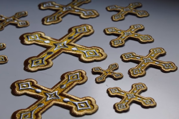 Orthodox Priest Vestment Cross Applique Set (13 Pieces)
