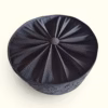 Patterned Skoufos seen from above Black Embroidered Skufia (Semi-Hard) | Monastic Skoufos
