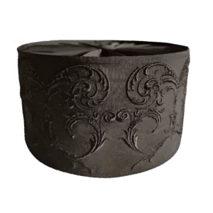 Patterned Skoufos Product Image Black Embroidered Skufia (Semi-Hard) | Monastic Skoufos