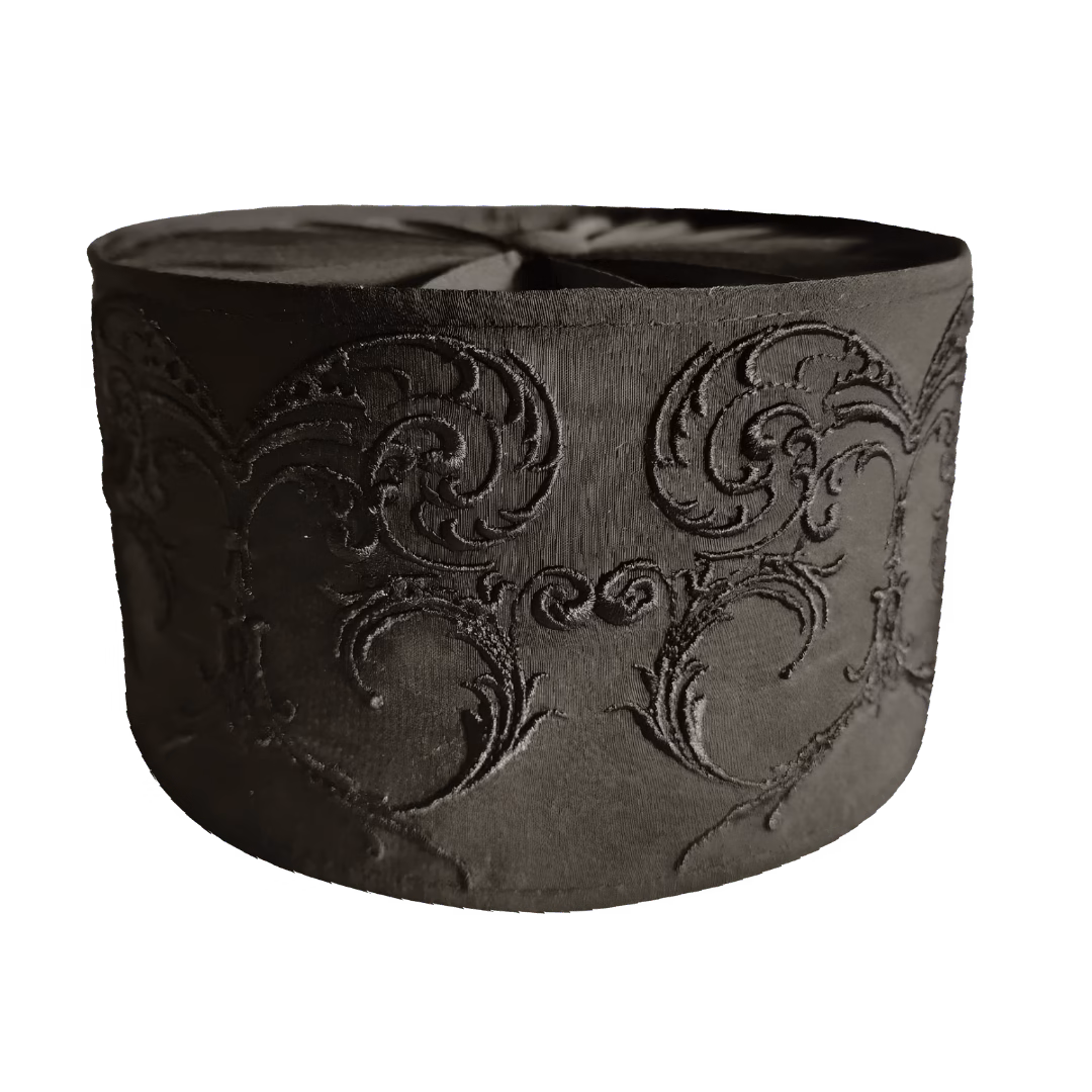 Black Embroidered Skufia (Semi-Hard) | Ecclesiastical Handiwork