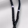 photo_2025-03-14_12-13-44 HANDMADE Tailless Black Satin PRAYER ROPE/KOMBOSKINI/CHOTKI (50 Knots) with CHINA BONE PATTERNED Beads - Unparalleled Comfort, Portable, & Discreet