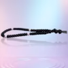 photo_2025-03-14_12-13-56 HANDMADE Tailless Black Satin PRAYER ROPE/KOMBOSKINI/CHOTKI (50 Knots) with CHINA BONE PATTERNED Beads - Unparalleled Comfort, Portable, & Discreet