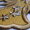 Byzantine Applique Cross with Thirteen Flowers & 12 Petals - Priest Vestment Applique - Custom Colors - Orthodox Monastic Handmade