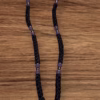 HANDMADE Tailless Black Satin PRAYER ROPE/KOMBOSKINI/CHOTKI (100 Knots) with GOLD & LILAC Beads - Unparalleled Comfort for All-Day Prayer
