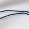 HANDMADE Tailless Azure Blue Satin PRAYER ROPE/KOMBOSKINI/CHOTKI (100 Knots) with FAUX-PEARL Beads - Unparalleled Comfort for All-Day Prayer