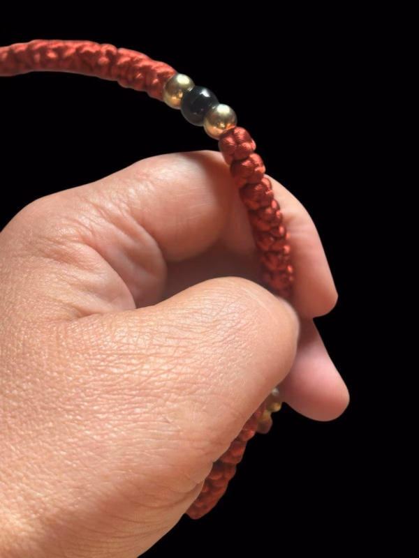 HANDMADE Rustic Red Satin PRAYER ROPE/KOMBOSKINI/CHOTKI (100 Knots) - Unparalleled Comfort for All-Day Prayer