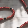 HANDMADE Rustic Red Satin PRAYER ROPE/KOMBOSKINI/CHOTKI (100 Knots) - Unparalleled Comfort for All-Day Prayer