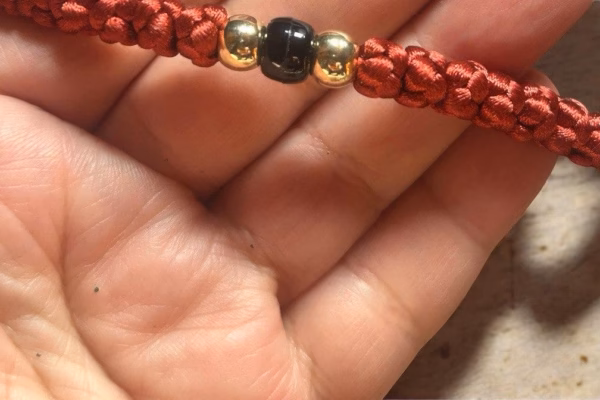 HANDMADE Rustic Red Satin PRAYER ROPE/KOMBOSKINI/CHOTKI (100 Knots) - Unparalleled Comfort for All-Day Prayer