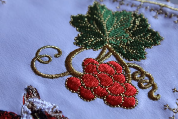 photo_2025-05-05_17-52-47 Embroidered Priest Cuffs Epimanikia - Christ & Theotokos Icons, Grape Vines - Custom Fabric Color - Monastic Handmade