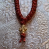 photo_2025-07-04_08-13-32 Rustic Red Satin 50-Knot Prayer Rope Komboskini - Pocket Size, Gold & Onyx Beads - Monastic Handmade