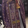 purple orthodox priest vestment set epitrachelion and belt Custom Orthodox Priest Vestments (Made to Order)