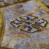 beige orthodox priest vestments cuff detail Custom Orthodox Priest Vestments (Made to Order)