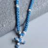 photo_2026-05-14_09-36-40 Baby Blue 100-Knot Satin Prayer Rope (Komboskini) – Handcrafted by the Abbot