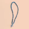 Baby Blue Prayer Rope Product Shot Baby Blue 100-Knot Satin Prayer Rope (Komboskini) – Handcrafted by the Abbot