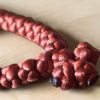 Burgundy 50-Knot Satin Prayer Rope (Komboskini) with China Pattern Beads